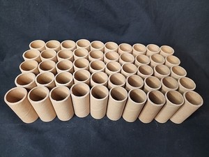 50 Tubes Round Thick 2.5” X 1.125” Cores ,Kids Crafts , Cardboard Tubes 