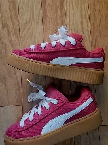 PUMA x Rihanna Fenty Creeper  7.5 Red Corduroy 