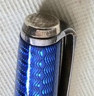 Bossert & Erhard Sterling Silver Blue Ocean Rollerball Pen - Very Rare! — photo 4