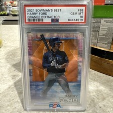 2021 Bowman's Best - Orange Refractor #88 Harry Ford Bookend 25/25 (RC) PSA 10