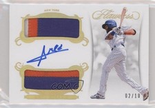 2018 Panini Flawless Rookie Gold 2/10 Amed Rosario (Batting) Dual Patch Auto 2l4