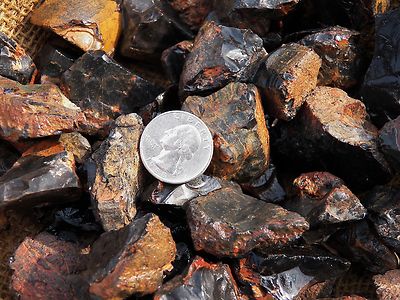 3000 Carat Lots of Black Onyx Rough Plus a Very Nice FREE