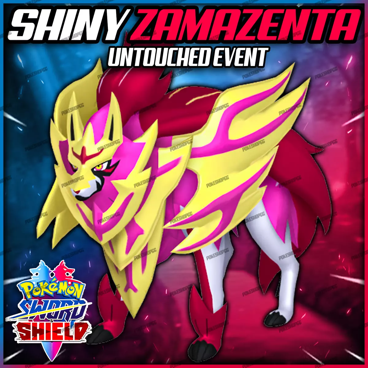 Pokemon Sword and Shield // Ultra Shiny ZAMAZENTA Untouched 