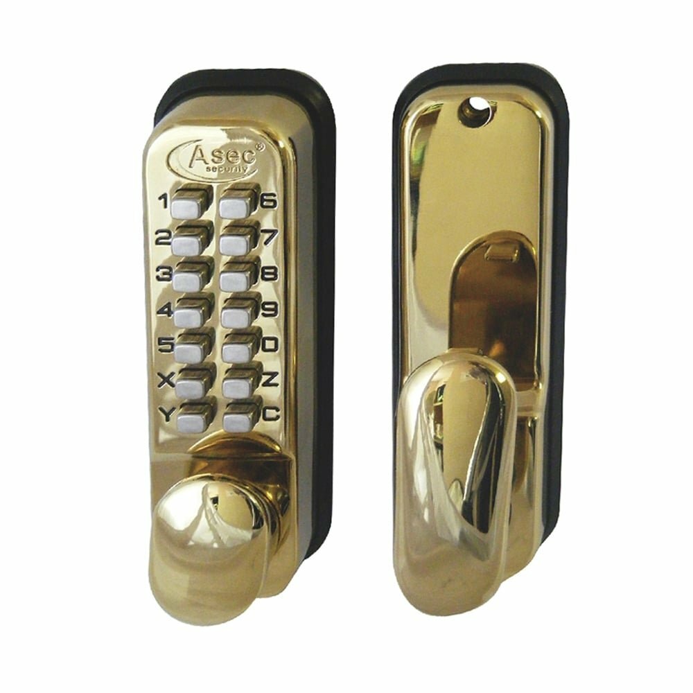 Asec AS2301 Brass Digital Door Lock with Secure Keyless Entry