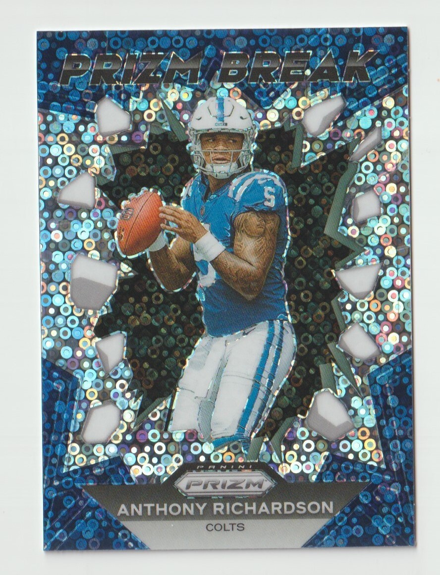 2023 Panini Prizm Anthony Richardson #PB-4 Silver Prizm Break No Huddle Disco
