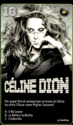 Esselunga StarZone card # 18 C�line Dion