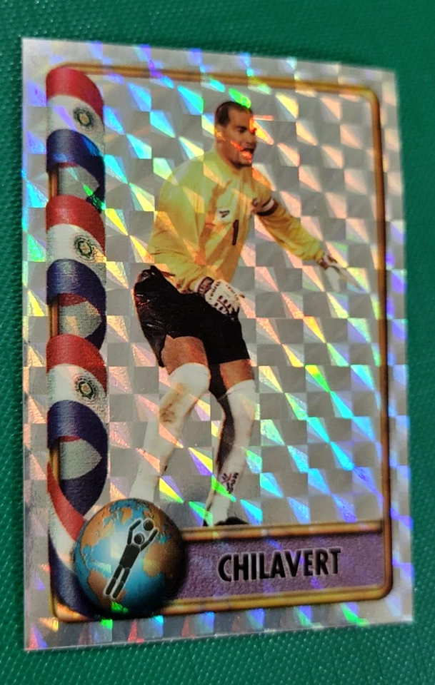 Pegatina de hacha Navarrete Francia Copa Mundial FIFA 1998 #429A Joseph Luis Chilavert foil Foto 3 de 4