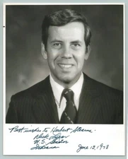 Vintage US SENATOR RICHARD DICK LUGAR Original SIGNED AUTOGRAPH Photo / INDIANA