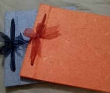 2 Scrape Books,Hademade Rag Paper Collections/ Water Colors.