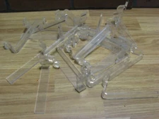 Clear Slat wall hooks total of 27