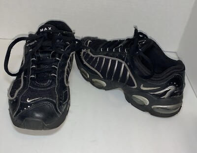 Nike Air Max Tailwind IV Black Silver Athletic Sneakers BQ9810-002 Sz 4Y