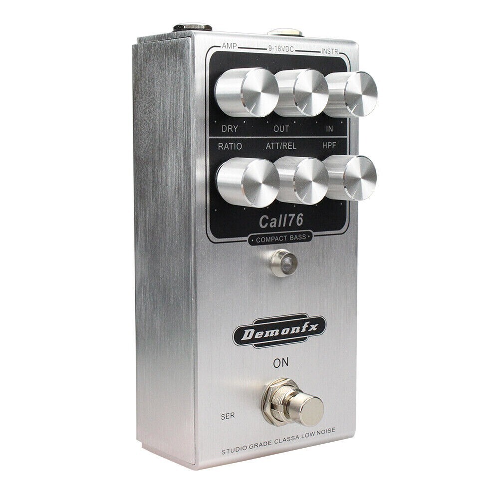 Demonfx CALL76 Compact Bass Guitar Compressor Effect Pedal Best