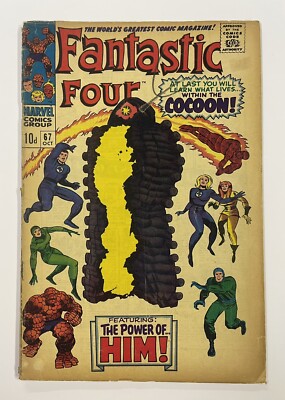 FANTASTIC FOUR #67. OCT 1967. MARVEL. VG-. 1ST APP HIM (ADAM WARLOCK)! UK PRICE!