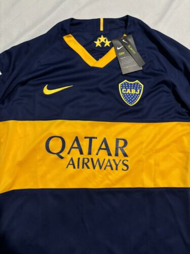 NWT Nike Boca Juniors Jersey Mens Medium 2019/20 CABJ Soccer Yellow Argentina - Picture 2 of 11