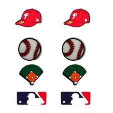MLB Philadelphia Phillies Baseball Team For Crocs Shoe Charms Jibbitz - 8 Pieces