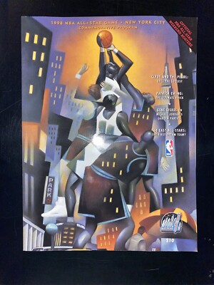 1998 NBA All-Star Game Official Program New York Kobe Bryant First