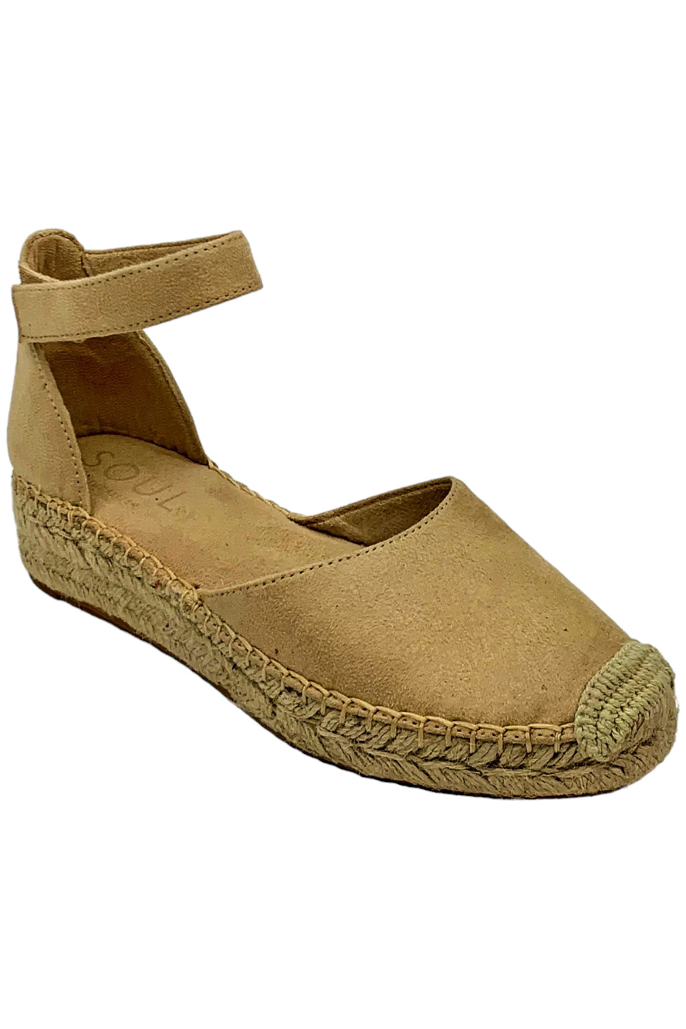 SOUL Naturalizer Wren Espadrille Sandal Coastal Tan Fabric