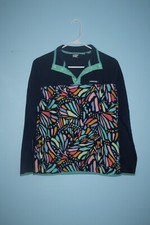 Land's End 3/4 Button Fleece Pullover Kids XL