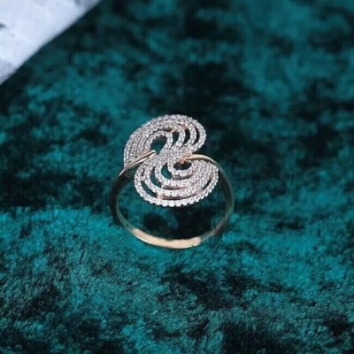 14K Rose Gold Finish Gorgeous Wedding Ring 2.00Ct Round Cut Simulated Diamond