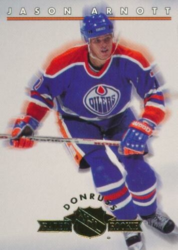 1993-94 Donruss RATED ROOKIES #12 JASON ARNOTT - Edmonton Oilers - Afbeelding 1 van 1