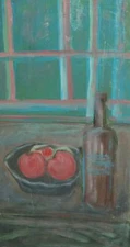 Vintage realist oil painting still life