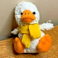 Dan Dee duck chick easter plush with scarf Spring Yellow Gold