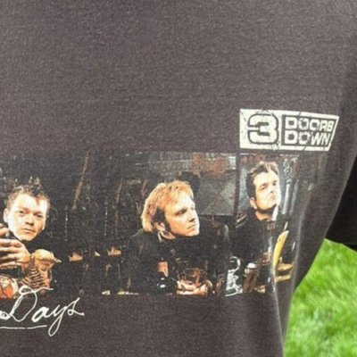 Doors Down Seventeen Days T-Shirt Sz Small Concert Tour Dates