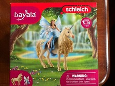Schleich Bayala Fantasy World - Eyela riding Golden Unicorn (42508)  New in Box