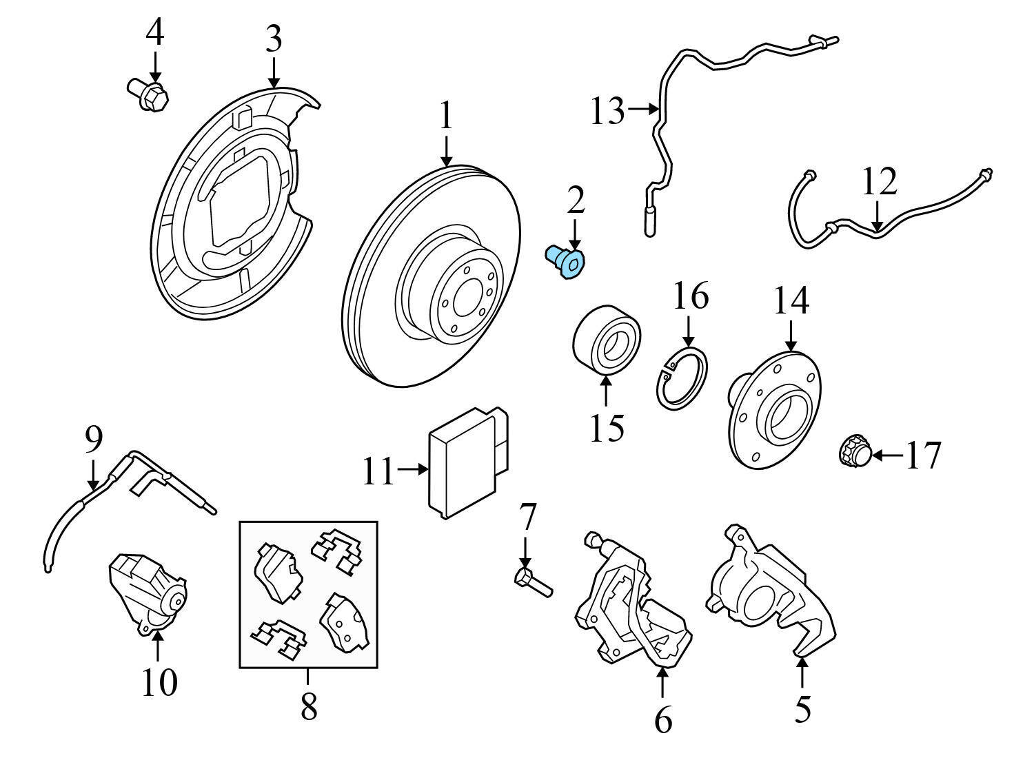 20202024 BMW M340I M8x14 Brake Rotor Screw / BOLT SET (2) 1161806 eBay
