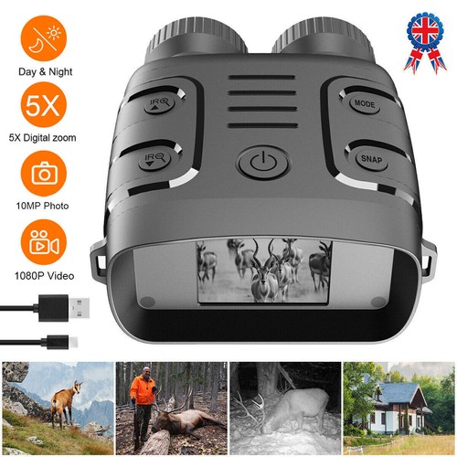 5x Digital Zoom Night Vision Binoculars 850nm Hunting Outdoor Goggles IR Camera