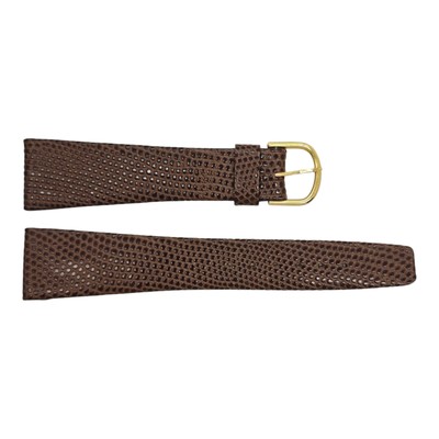 VINTAGE - 21 x 14 MM - GENUINE LEATHER - WATCH STRAP BRACELET BAND W/ BUCKLE