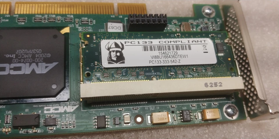 Placa controladora Raid 3ware 9500S-4LP SATA e gaiola HotSwap SATA TW-SS712 LOW PRO!! - Imagem 4 de 4