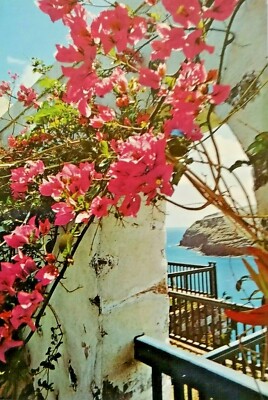 Old postcard, postcard, used, La Comera Spain.