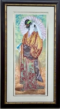 MIkulus Kravjansky "Springtime I" Signed Limited Etching  FRAMED Asian ART NEW