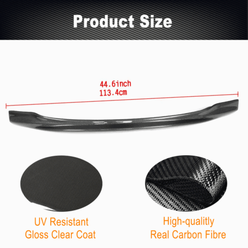 Fit for BMW 5 Series F10 M5 2012-2016 Real Carbon Fiber Front Bumper Lip Spoiler - Picture 6 of 10