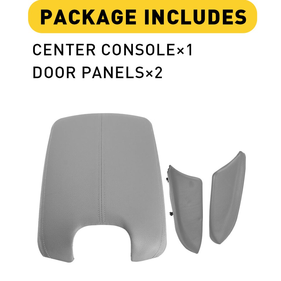 Gray Door Armrest Hand Leather Arm Rest Cover Base Lid For Honda Accord 200812 eBay