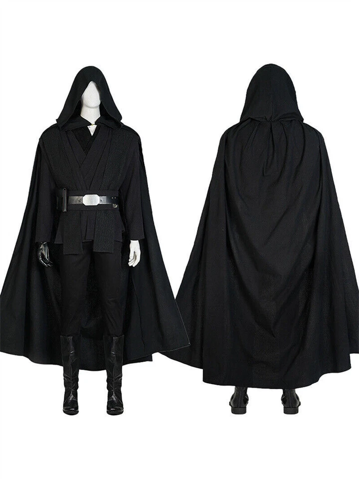 Star Wars Mandalorian Luke Skywalker Cosplay Men Costume Halloween Cloak Suit - Image 4 of 4