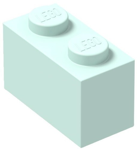 ☀️Lego x50 LIGHT AQUA 1x2 Steine Gebäudeteil Stücke Bulk Lot #3004 Blue Sea  - Bild 2 von 2