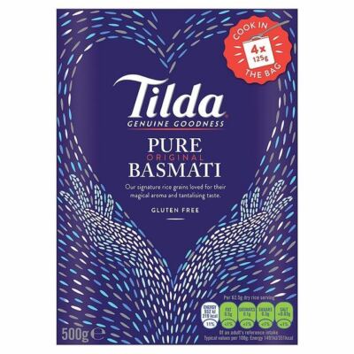 Tilda Pure Basmati Cook in the Bag - 4 x 125g (1.1lbs)