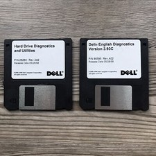 2 Dell English Diagnostic Version 1998 3.5" floppy disks