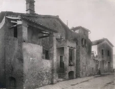 Dwellings in Piazza San Martino, Magliano in Toscana, Tuscany, Ita- Old Photo