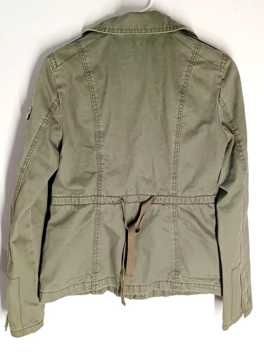 American Eagle M Military Jacket Cargo pockets Olive Green Bella Swan alt Y2k - Picture 5 of 16
