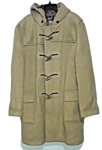Gloverall Original Alexander Duffle Coat Vintage Beige Wool USA34