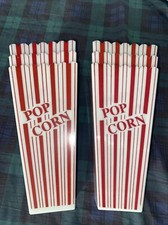 Set of 6 Popcorn Plastic Containers,vintage style