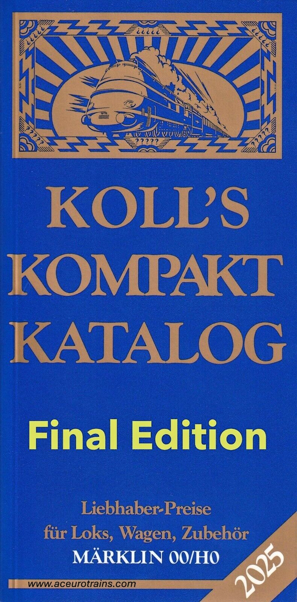 Koll's Kompaktkatalog Märklin Price Guide 00/H0 2025 German Text