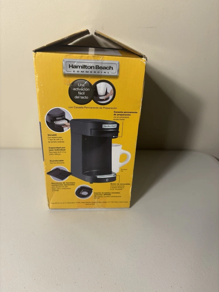 Hamilton Beach Commercial HDC200B Black 1 Cup Pod Coffeemaker - Image 3 of 4