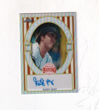 2024 RUDY MAY LEAF BRONX LEGACY YANKEE DOODLES AUTO 15/35 NEW YORK YANKEES