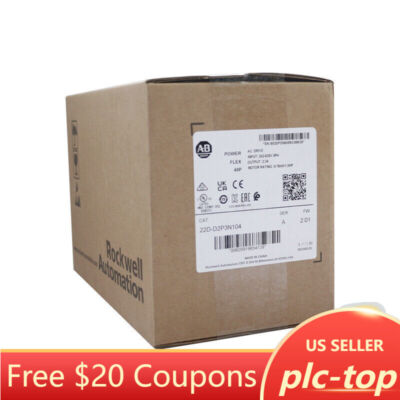 NEW sealed AB 22D-D2P3N104 22D D2P3N104 PowerFlex IN BOX SPOT STOCK