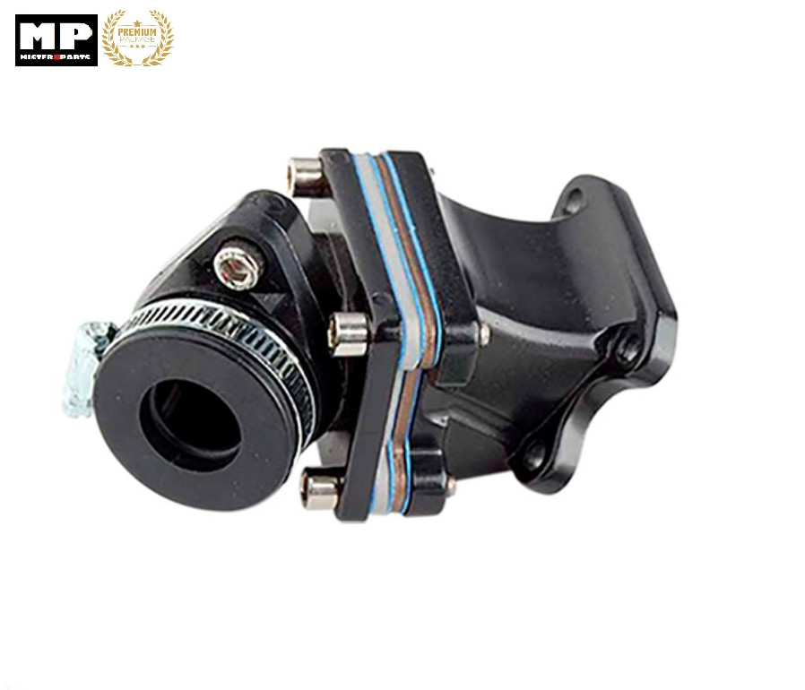 Boite à clapets et pipe 17/21 anti-prise d'air pour Peugeot Vivacity 50