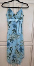 Vtg Studio Y Floral Dress Women's 3 Juniors Tropical 90s Y2k Spring Summer